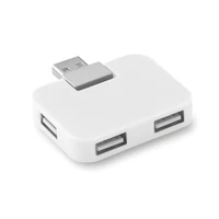 Kép 1/4 - SQUARE 4 portos USB hub, fehér