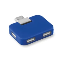 Kép 1/4 - SQUARE 4 portos USB hub, királykék