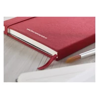 Kép 5/8 - FABRIC NOTE A5-ös jegyzetfüzet, piros