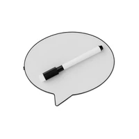 Kép 1/8 - HOLA! Lámpa üzenetek írásához, fekete