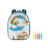 Kép 9/9 - BACKSKETCHY Hátitáska 5 filctollal, türkizkék