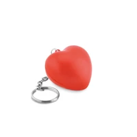 Kép 4/4 - LOVY RING PU szív kulcstartó, piros