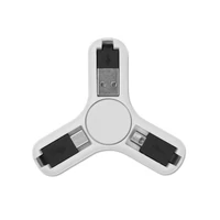 Kép 5/10 - SPINCABLE 3 az 1-ben töltőkábel spinner, fehér