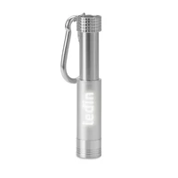 Kép 1/6 - POP LIGHT Alumínium/ABS LED kulcstartó, ezüst