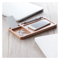 Kép 3/9 - CLEANDESK Vez.nélk. töltő / rendszerező, fa