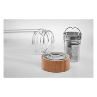 Kép 9/11 - BATUMI GLASS Duplafalú üveg palack, 420 ml, átlátszó
