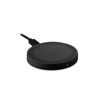 Kép 1/7 - WIRELESS PLATO Kerek vezeték nélküli töltő, fekete