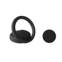 Kép 1/5 - RING Gyűrűs telefontartó érmével, fekete