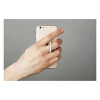 Kép 8/9 - RING Gyűrűs telefontartó érmével, fehér