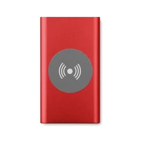 Kép 6/8 - POWER&WIRELESS Vezeték nélk.powerbank 4000mAh , piros