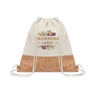 Kép 3/5 - ILLA Zsinóros tornazsák parafával, beige