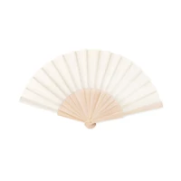 Kép 1/3 - FANNY WOOD Kézi legyező, beige