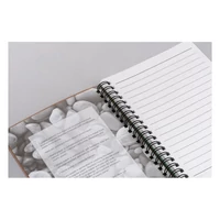 Kép 6/6 - PIEDRA 70 lapos vonalas gyűrűs notesz , zöld