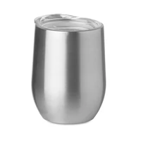 Kép 3/3 - CHIN CHIN 350 ml duplafalú bögre, matt ezüst