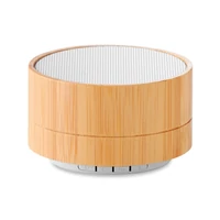 Kép 1/6 - SOUND BAMBOO 3W bambusz Bluetooth hangszóró , fehér