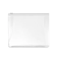 Kép 1/3 - COSMOBAG PVC kozmetikai táska, áttetsző fehér