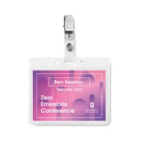 Kép 5/5 - CLIPBADGE PVC kártyatartó, átlátszó