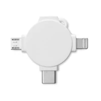 Kép 5/8 - LIGO CABLE 3 az 1-ben kábel adapter, fehér