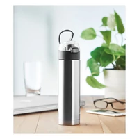 Kép 5/15 - NUUK LUX Biztonsági záras palack 400 ml , matt ezüst