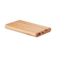 Kép 1/6 - ARENAPOWER Bambusz 4000 mAh powerbank, fa