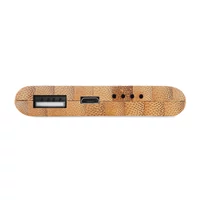 Kép 4/6 - ARENAPOWER Bambusz 4000 mAh powerbank, fa