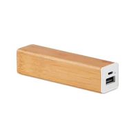 Kép 1/9 - POWERBAM 2200 mAh bambusz powerbank, fa