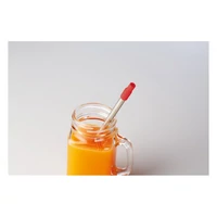 Kép 4/4 - SCOPIC STRAW Teleszkópos szívószál kefével, piros