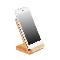 Kép 8/12 - WIRE&STAND Bambusz vezeték nélküli töltő, fa