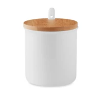 Kép 10/10 - KENYA Porcelánbögre kanállal, fehér