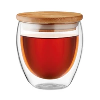 Kép 3/11 - TIRANA SMALL Duplafalú üveg pohár, 250 ml, átlátszó