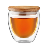 Kép 7/11 - TIRANA SMALL Duplafalú üveg pohár, 250 ml, átlátszó