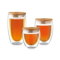 Kép 10/11 - TIRANA SMALL Duplafalú üveg pohár, 250 ml, átlátszó