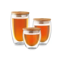 Kép 11/11 - TIRANA SMALL Duplafalú üveg pohár, 250 ml, átlátszó