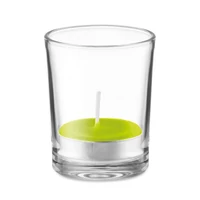 Kép 1/3 - TRANSPARENT Átlátszó teamécses tartó, lime