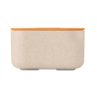 Kép 4/5 - LUNCH2GO Búzaszalma/PP uzsonnás doboz, narancssárga