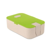 Kép 1/14 - LUNCH2GO Búzaszalma/PP uzsonnás doboz, lime