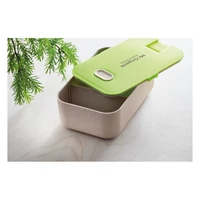 Kép 7/14 - LUNCH2GO Búzaszalma/PP uzsonnás doboz, lime