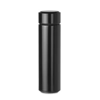 Kép 1/8 - POLE Palack hőmérővel, fekete