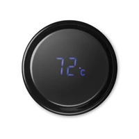 Kép 5/8 - POLE Palack hőmérővel, fekete