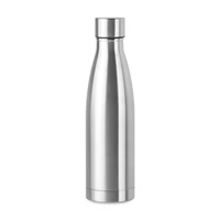 Kép 1/8 - BELO BOTTLE Duplafalú palack, 500 ml, ezüst