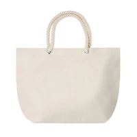 Kép 5/5 - MENORCA Strandtáska kötél füllel, beige