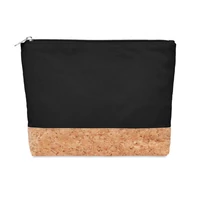 Kép 1/7 - PORTO BAG Parafa & pamut kozmetika táska , fekete