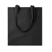 Kép 1/4 - COTTONEL COLOUR ++ Pamut bevásárlótáska, 180 g., fekete