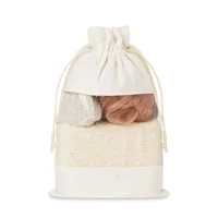 Kép 1/6 - CUIDA SET Fürdőszett tárolózsákban, beige