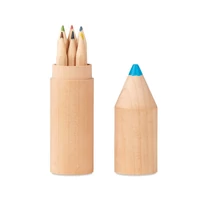 Kép 5/6 - PETIT COLORET 6 ceruza fa dobozban, fa