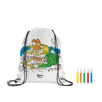 Kép 5/7 - CARRYDRAW Nemszőtt zsinóros táska, fehér