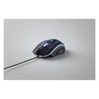Kép 7/9 - COMMANDER Vezetékes, világító gamer egér , fekete