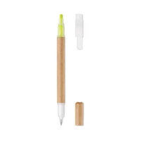 Kép 1/9 - DUO PAPER 2 az 1-ben karton golyóstoll, sárga