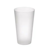 Kép 1/4 - FESTA CUP Frosted PP cup 550 ml, áttetsző fehér