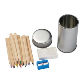 Ceruza készlet fémdobozban, ezüst